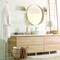 Designers Fountain Westin 5.25in 1-Light Brushed Gold Modern Industrial Indoor Wall Sconce with Clear Glass Shade 95701-BG - alternate 2